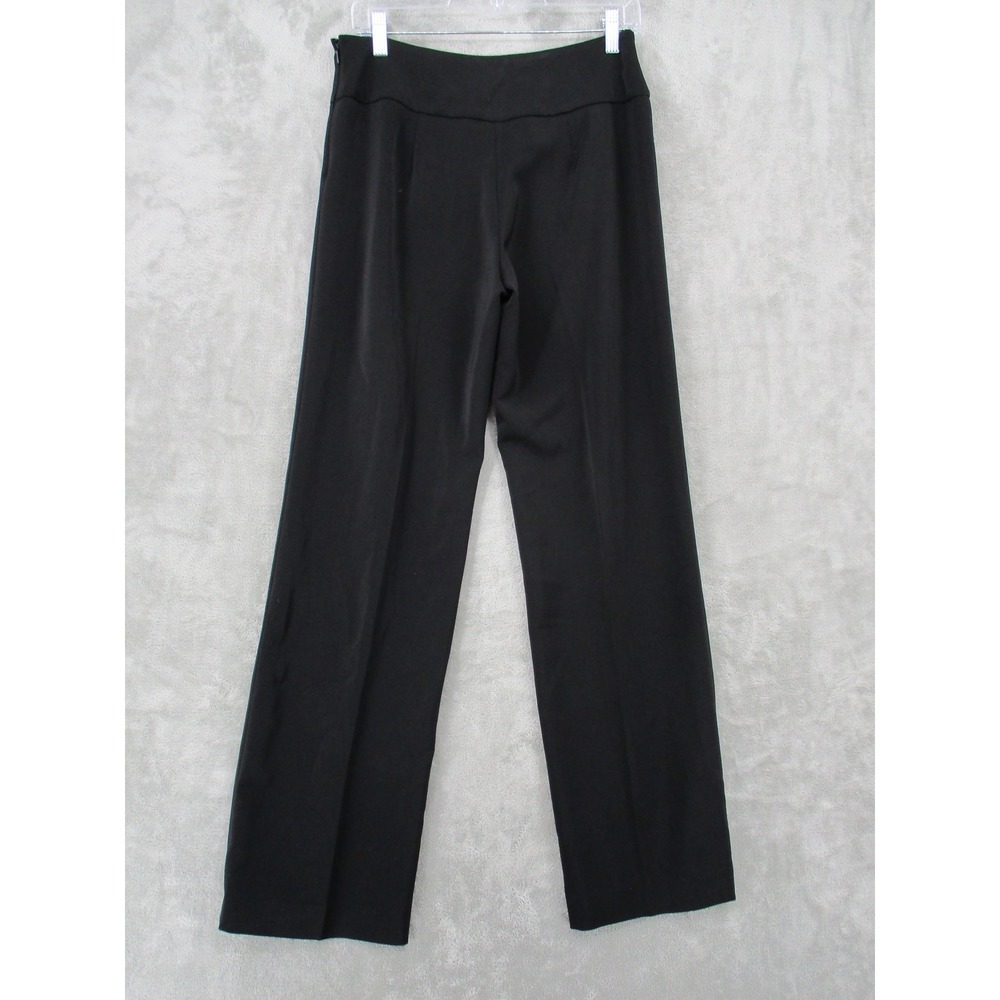 White House Black Market Pants 6 Wide Zip Side Zip Trouser Career Stretch Office - Picture 2 of 12